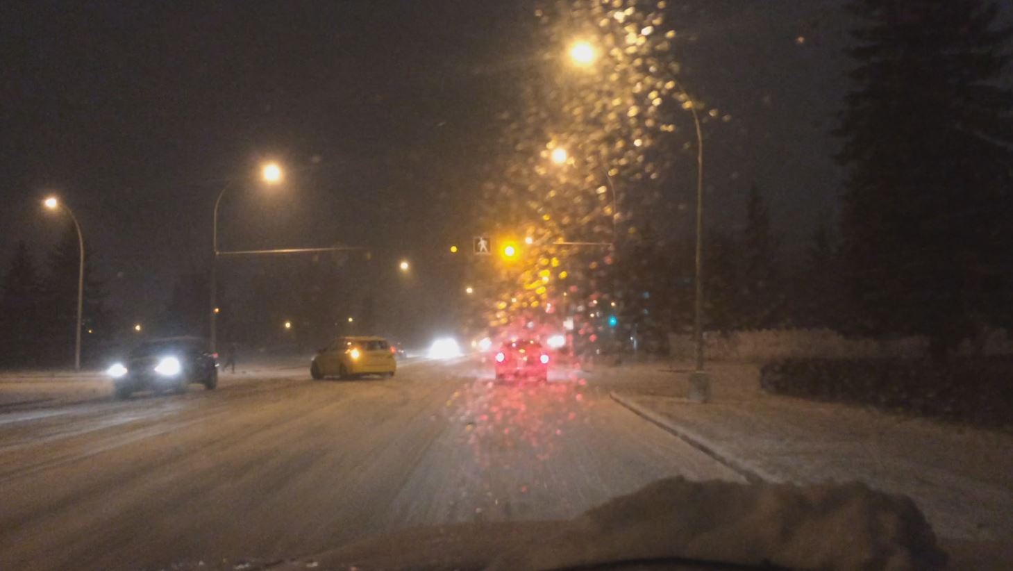 Night Glare on windshield