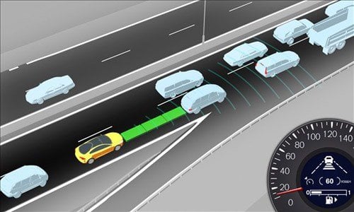 Safe Distance Example to Avoid Rock Chips